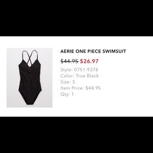 AERIE STRAPPY BACK SWIM SUIT